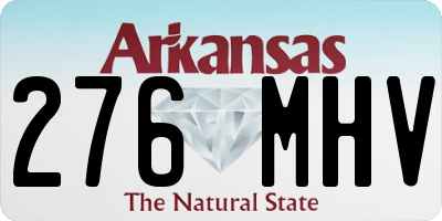 AR license plate 276MHV