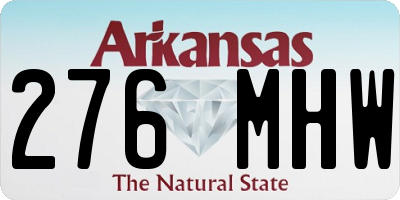 AR license plate 276MHW