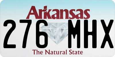 AR license plate 276MHX
