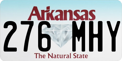 AR license plate 276MHY