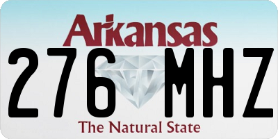 AR license plate 276MHZ