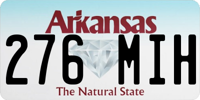 AR license plate 276MIH