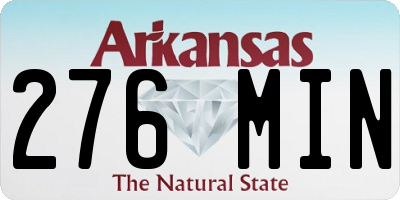 AR license plate 276MIN