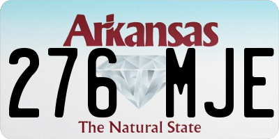 AR license plate 276MJE