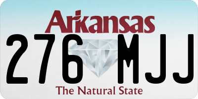 AR license plate 276MJJ