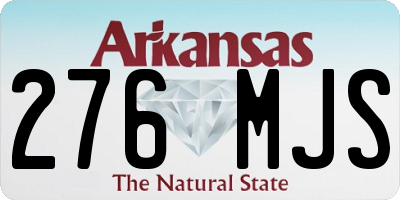 AR license plate 276MJS