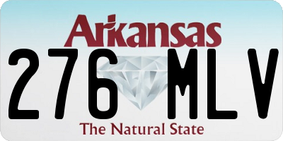 AR license plate 276MLV