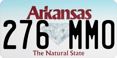 AR license plate 276MMO