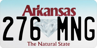 AR license plate 276MNG