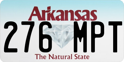 AR license plate 276MPT