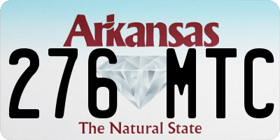 AR license plate 276MTC