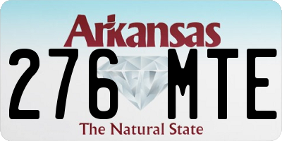 AR license plate 276MTE