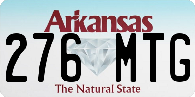 AR license plate 276MTG