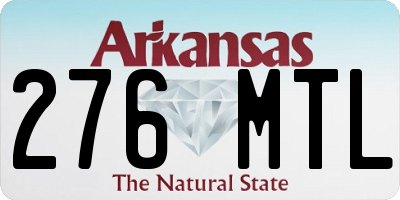 AR license plate 276MTL