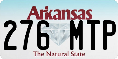 AR license plate 276MTP