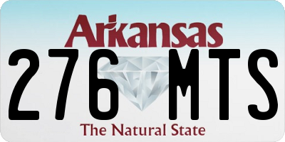 AR license plate 276MTS