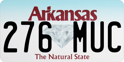 AR license plate 276MUC