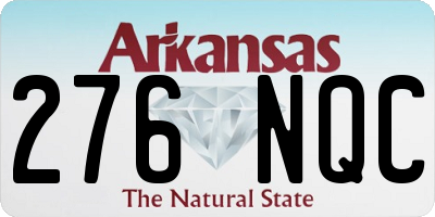 AR license plate 276NQC