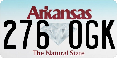 AR license plate 276OGK