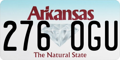 AR license plate 276OGU