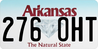 AR license plate 276OHT