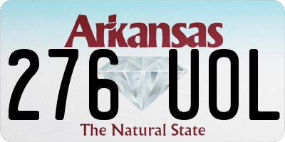 AR license plate 276UOL
