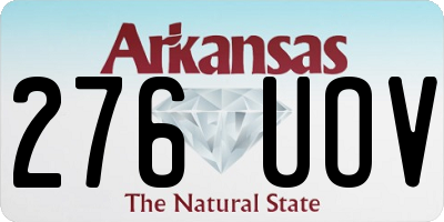 AR license plate 276UOV