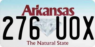 AR license plate 276UOX
