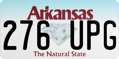 AR license plate 276UPG