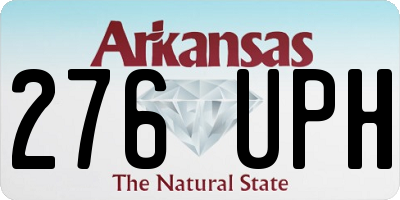 AR license plate 276UPH