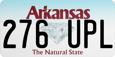 AR license plate 276UPL