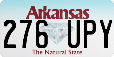 AR license plate 276UPY