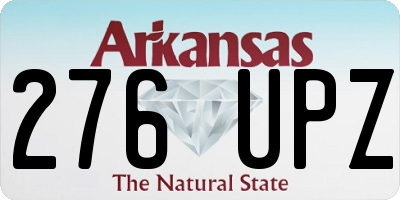 AR license plate 276UPZ