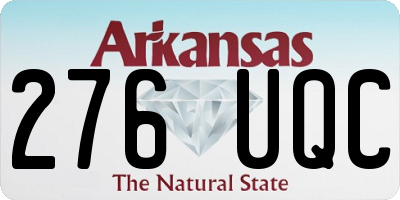 AR license plate 276UQC