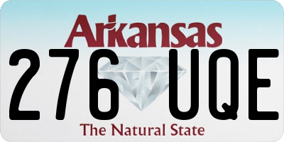 AR license plate 276UQE