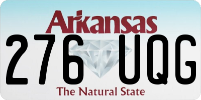 AR license plate 276UQG