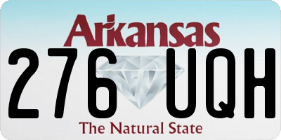 AR license plate 276UQH