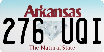 AR license plate 276UQI