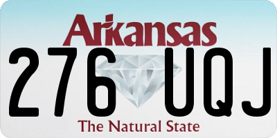 AR license plate 276UQJ