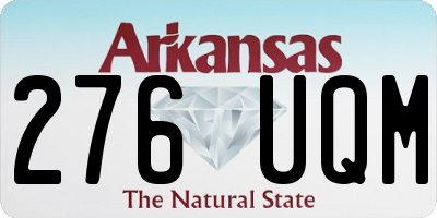AR license plate 276UQM