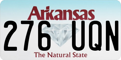 AR license plate 276UQN