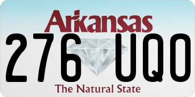 AR license plate 276UQO