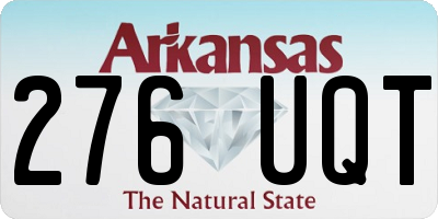 AR license plate 276UQT