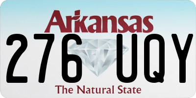 AR license plate 276UQY