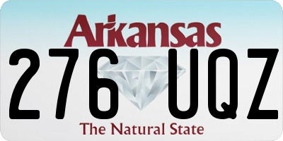 AR license plate 276UQZ