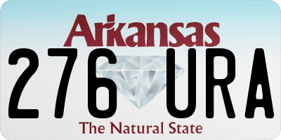 AR license plate 276URA