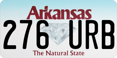 AR license plate 276URB