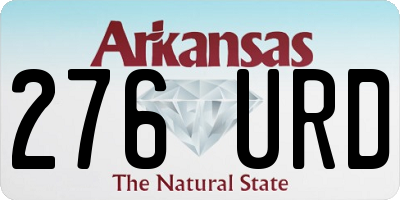 AR license plate 276URD