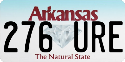 AR license plate 276URE