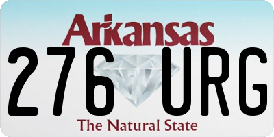 AR license plate 276URG